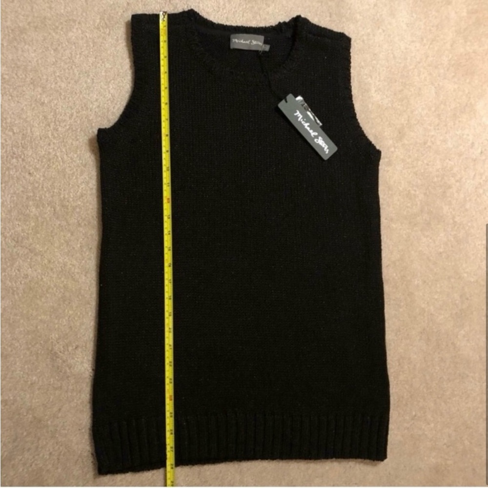 NWT - Michael Stars Crew Neck Sweater Vest - Picture 4 of 5